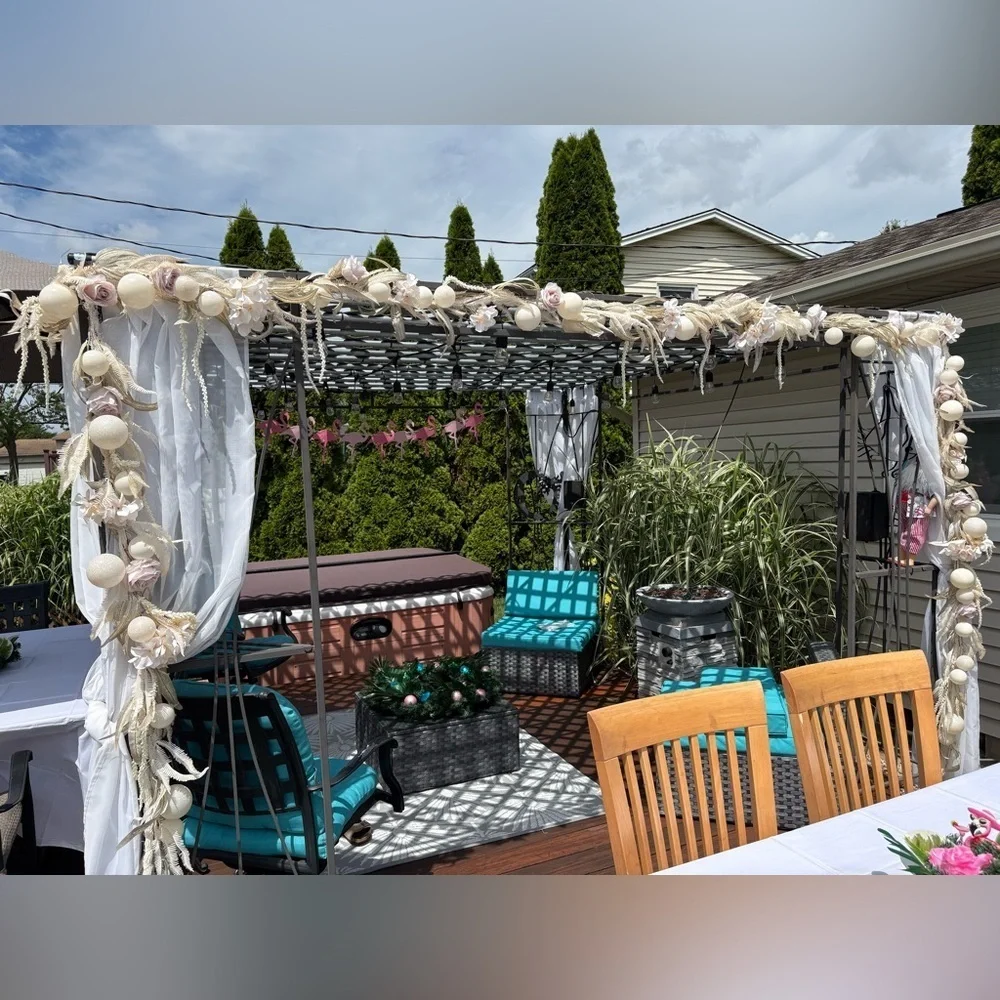 Romantic Garland With Ornaments and Faux Florals